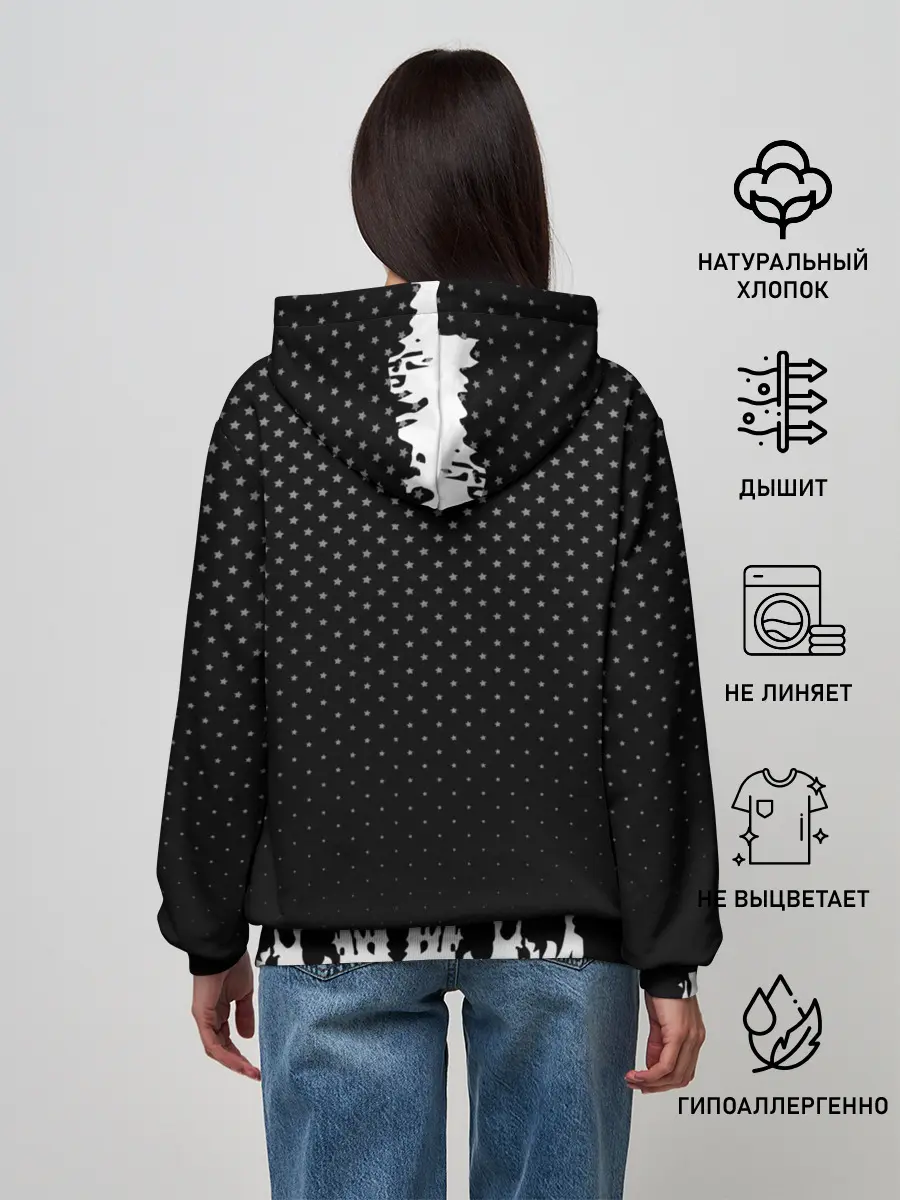 Женское худи / Honda abstract black 2018