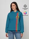 Женское худи / Белоруссия, лента с гербом