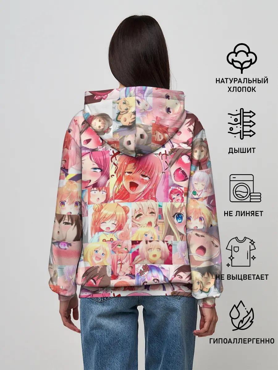 Женское худи / Ahegao Color