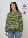 Женское худи / Камуфляж с крокодилами