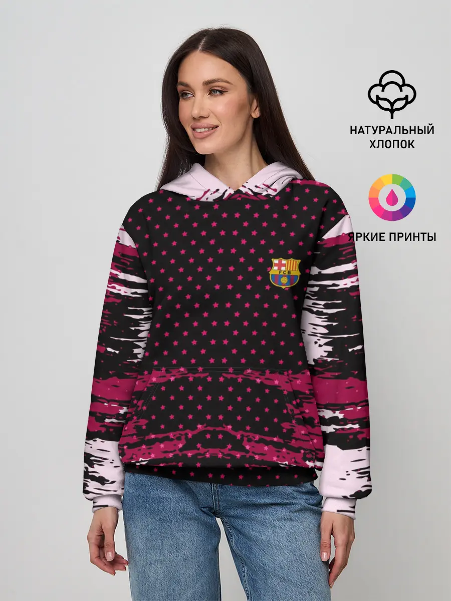 Женское худи / Barcelona abstract collection