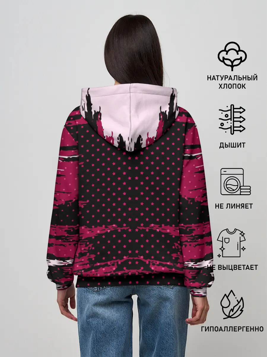 Женское худи / Barcelona abstract collection