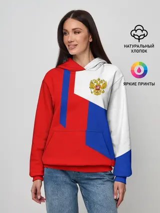Женское худи / RUSSIA SPORT | РОССИЯ ТРИКОЛОР