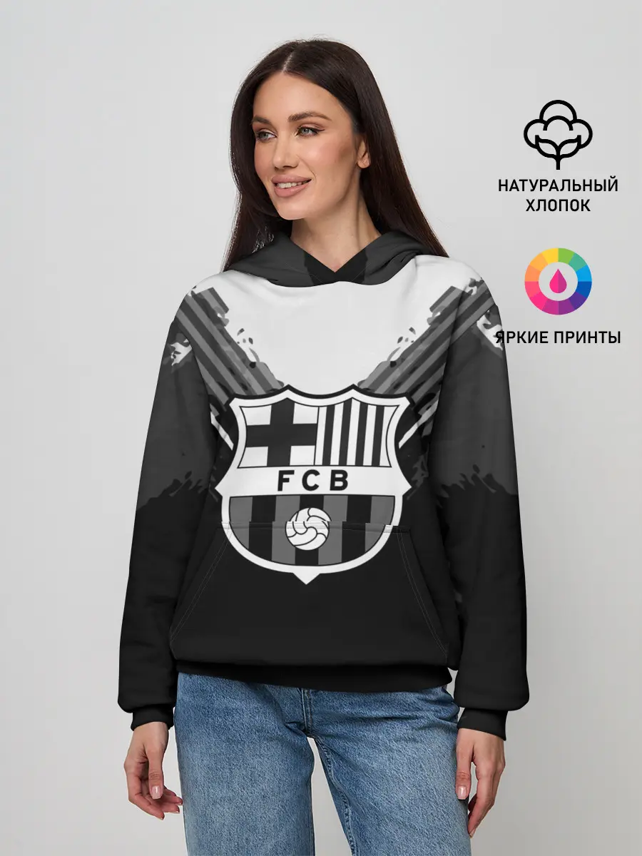 Женское худи / Barcelona abstract original