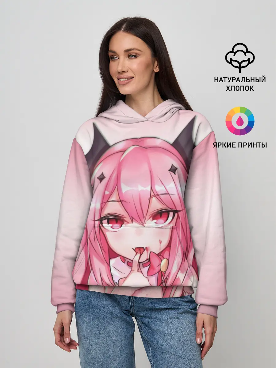 Женское худи / Вампир Ахегао