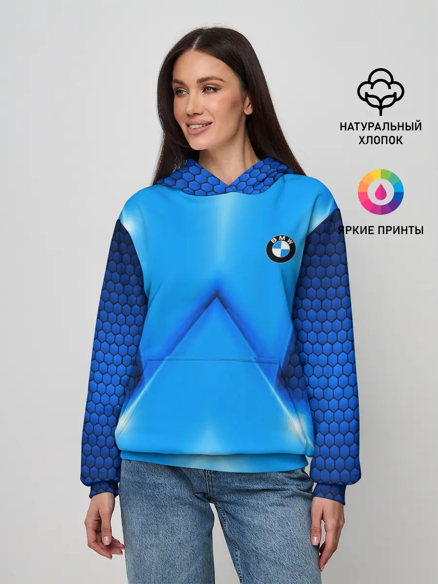 Женское худи / BMW car sport SKY