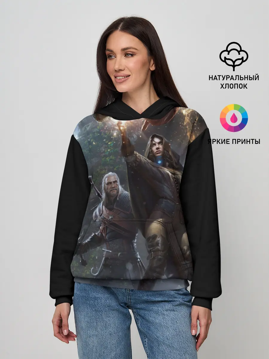 Женское худи / Геральт и Йен