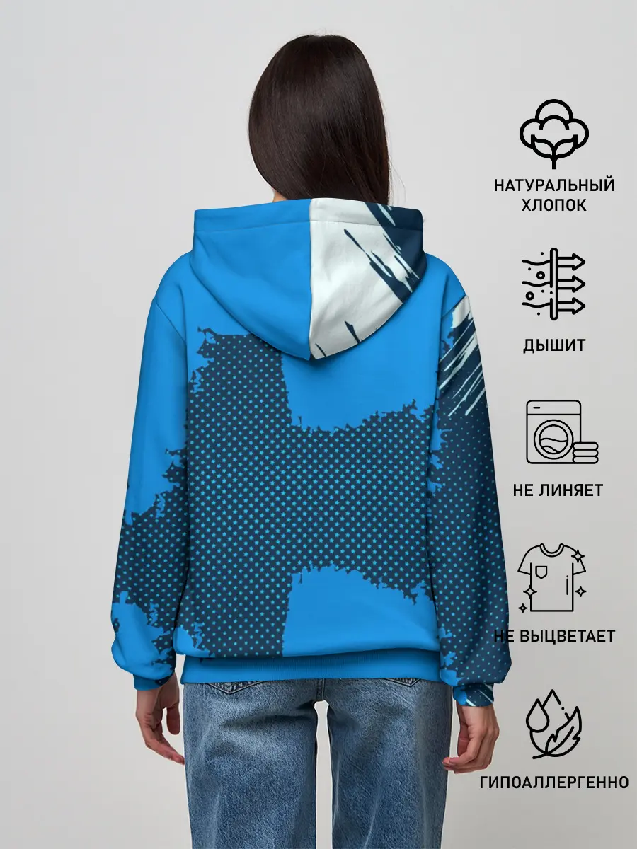 Женское худи / REAL MADRID SPORT BLUE