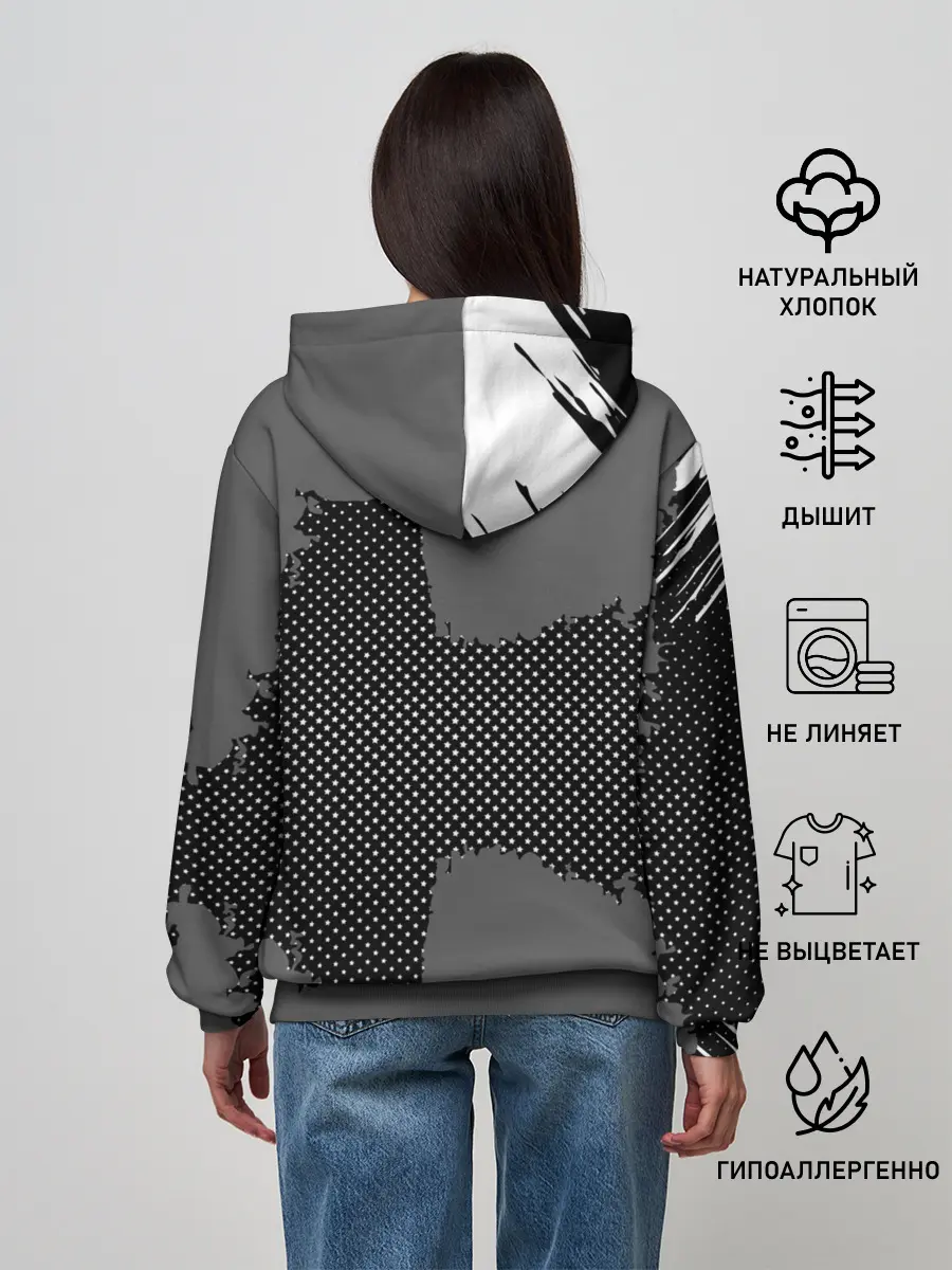 Женское худи / REAL MADRID SPORT GRAY