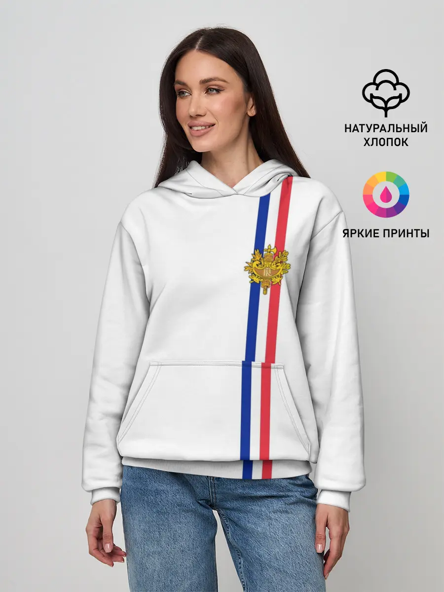 Женское худи / Франция, лента с гербом