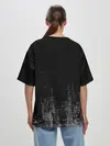 Женская футболка оверсайз / Black Grunge