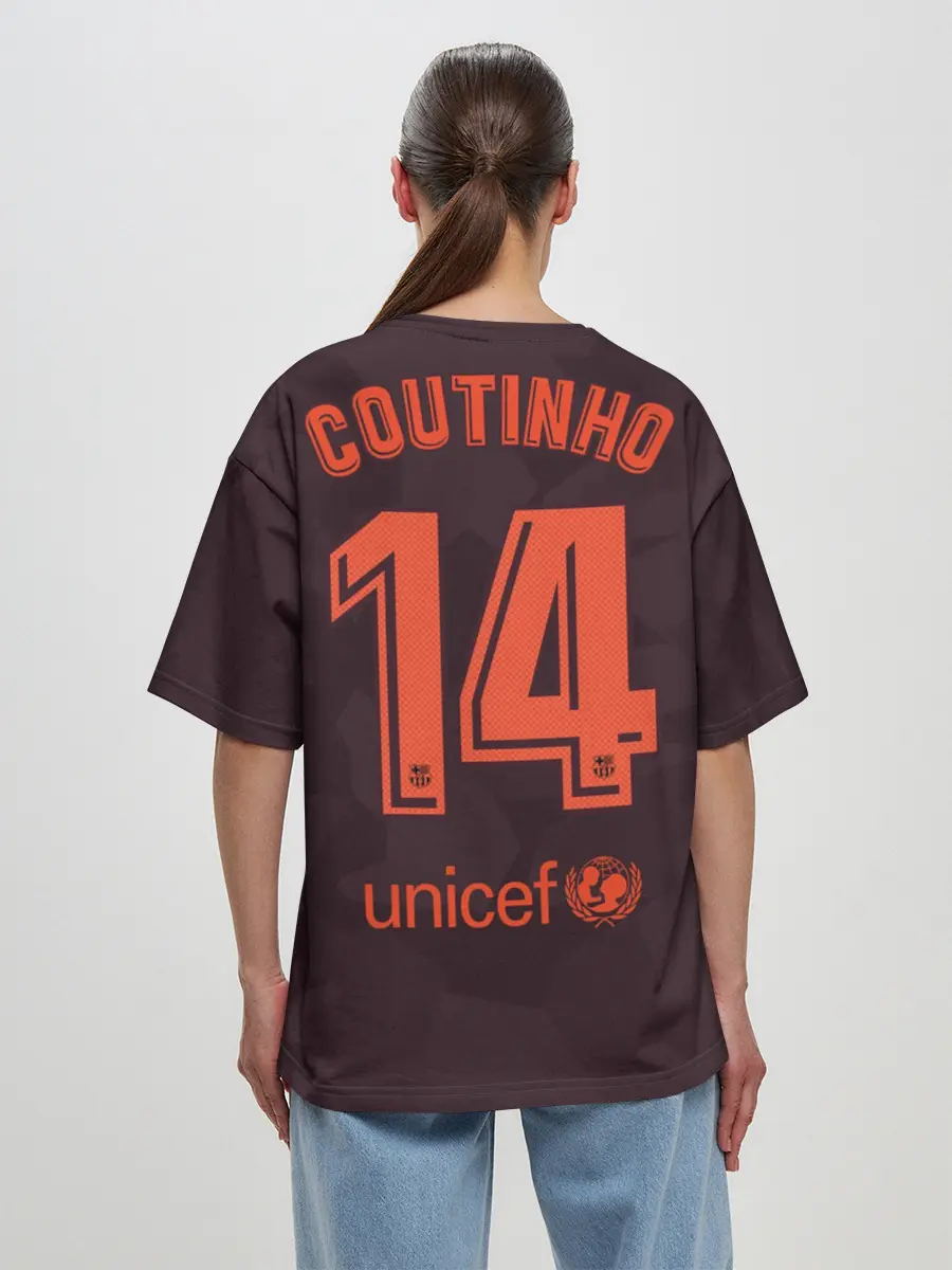 Женская футболка оверсайз / Коутиньо альтернативная 17-18