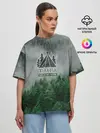 Женская футболка оверсайз / Сибирь