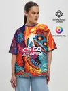 Женская футболка оверсайз / Андрей в стиле CS GO