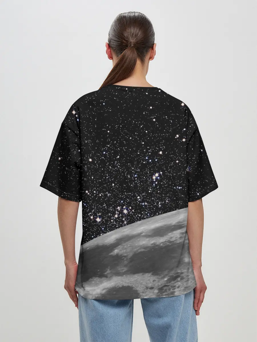 Женская футболка оверсайз / You got a moon