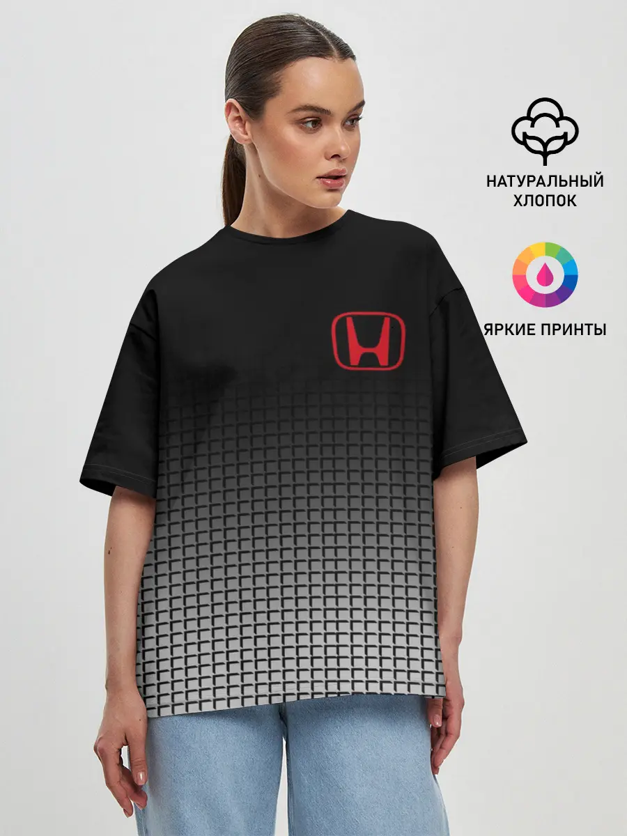 Женская футболка оверсайз / HONDA SPORT