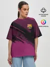 Женская футболка оверсайз / Barcelona sport