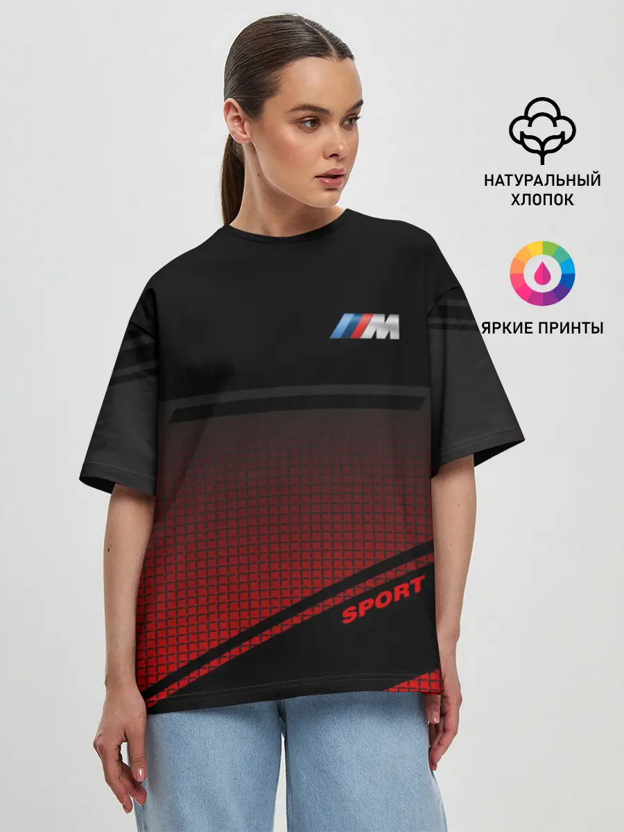 Женская футболка оверсайз / BMW 2018 M Sport