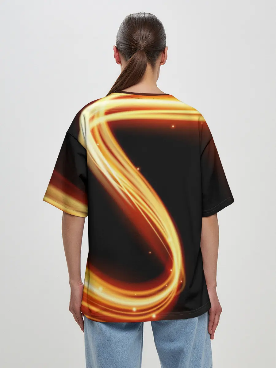 Женская футболка оверсайз / Герб РФ collection line