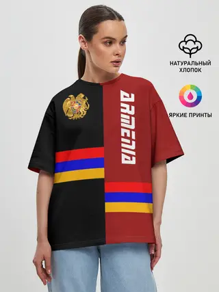 Женская футболка оверсайз / ARMENIA