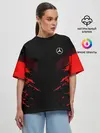 Женская футболка оверсайз / Mercedes SPORT