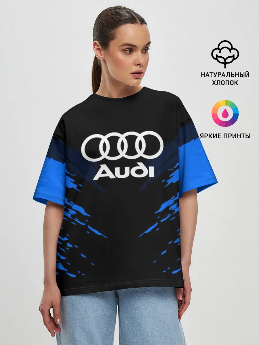 Женская футболка оверсайз / AUDI SPORT COLLECTION
