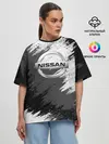 Женская футболка оверсайз / Nissan