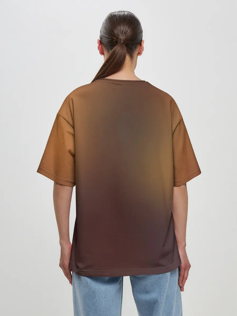 Женская футболка оверсайз / Этот замечательный мир!