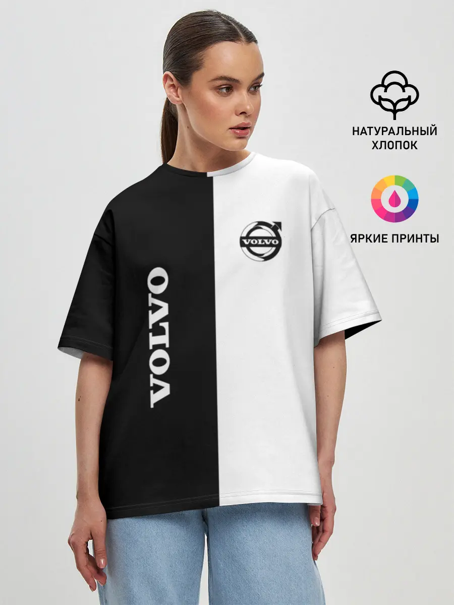 Женская футболка оверсайз / Volvo