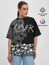 Женская футболка оверсайз / Slayer Black