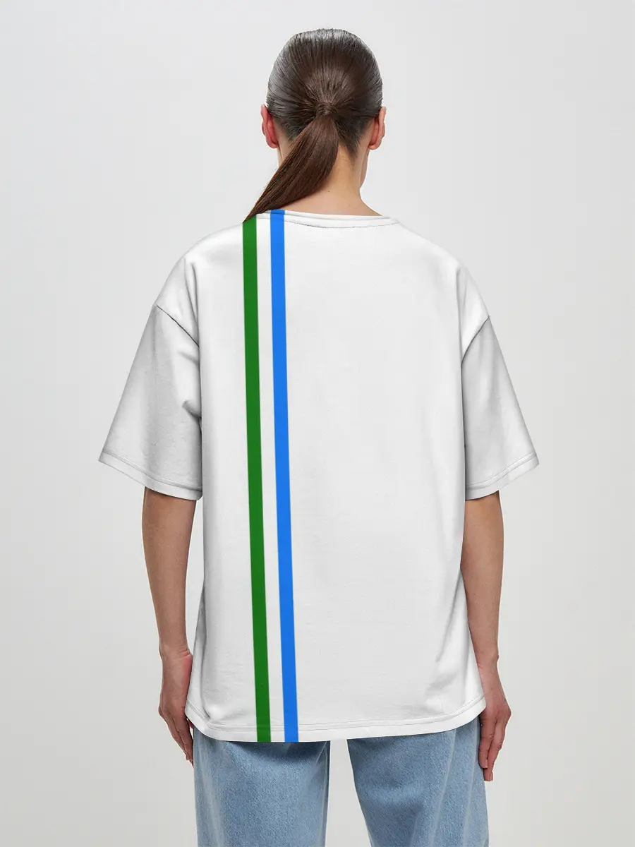 Женская футболка оверсайз / Башкортостан