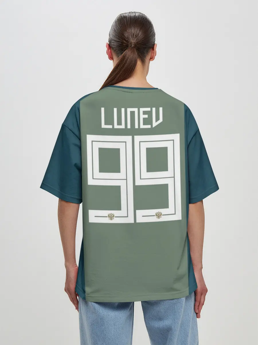 Женская футболка оверсайз / Лунёв ЧМ 2018