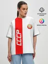 Женская футболка оверсайз / СССР-white collection