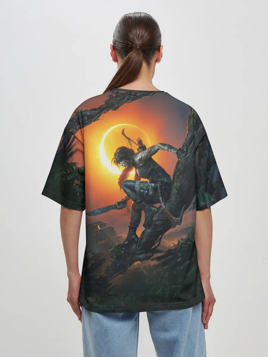 Женская футболка оверсайз / Shadow of the Tomb Raider