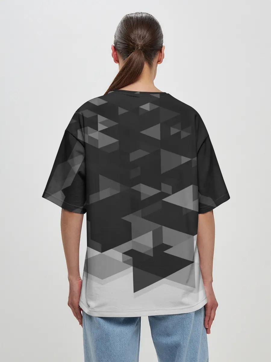 Женская футболка оверсайз / Opel sport geometry