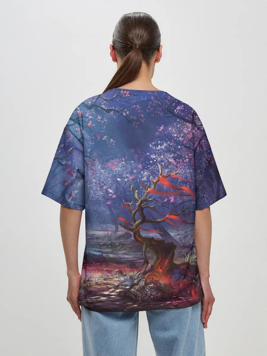 Женская футболка оверсайз / Сова