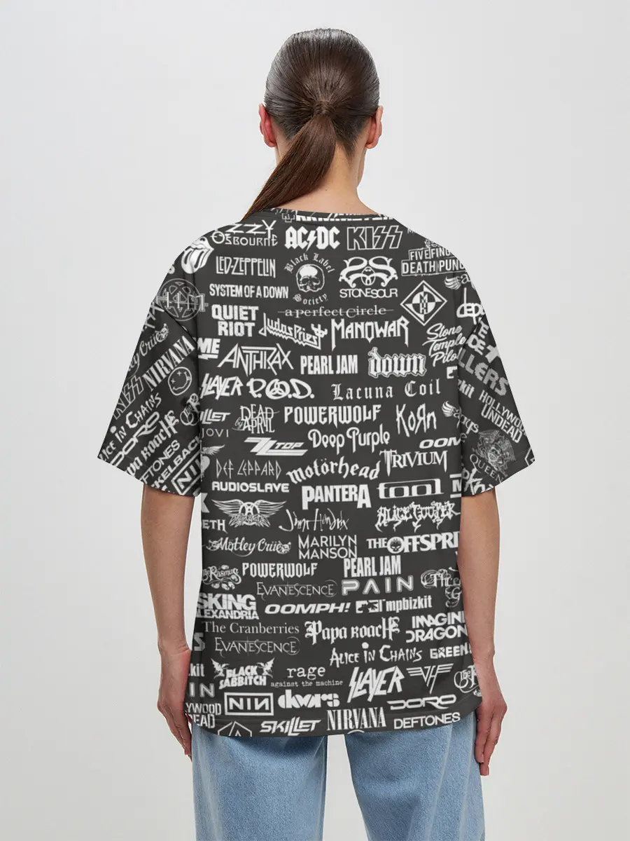 Женская футболка оверсайз / Rock Star