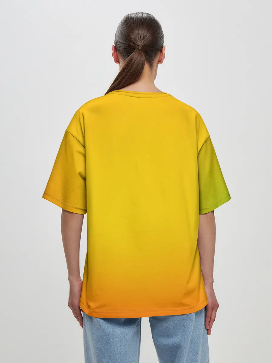 Женская футболка оверсайз / С днем рождения!