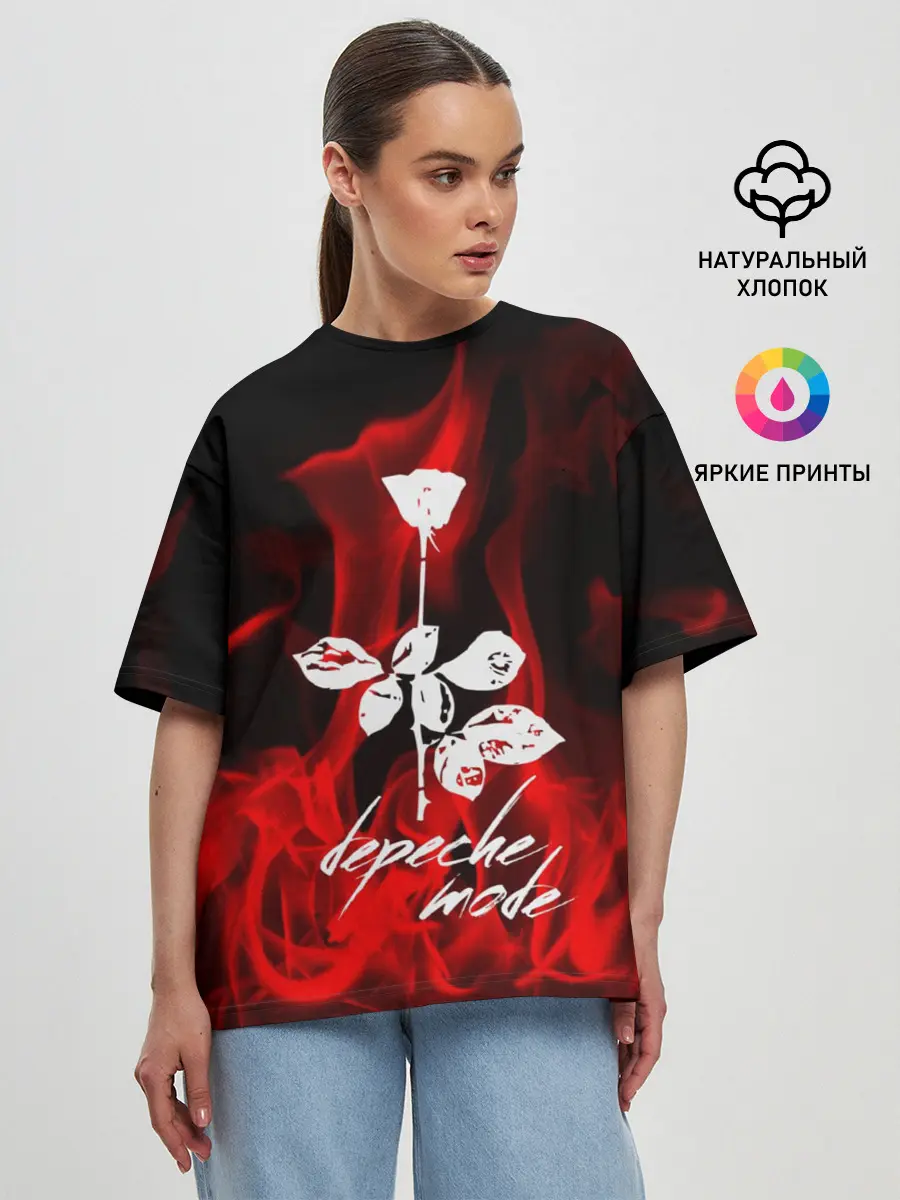 Женская футболка оверсайз / Depeche Mode