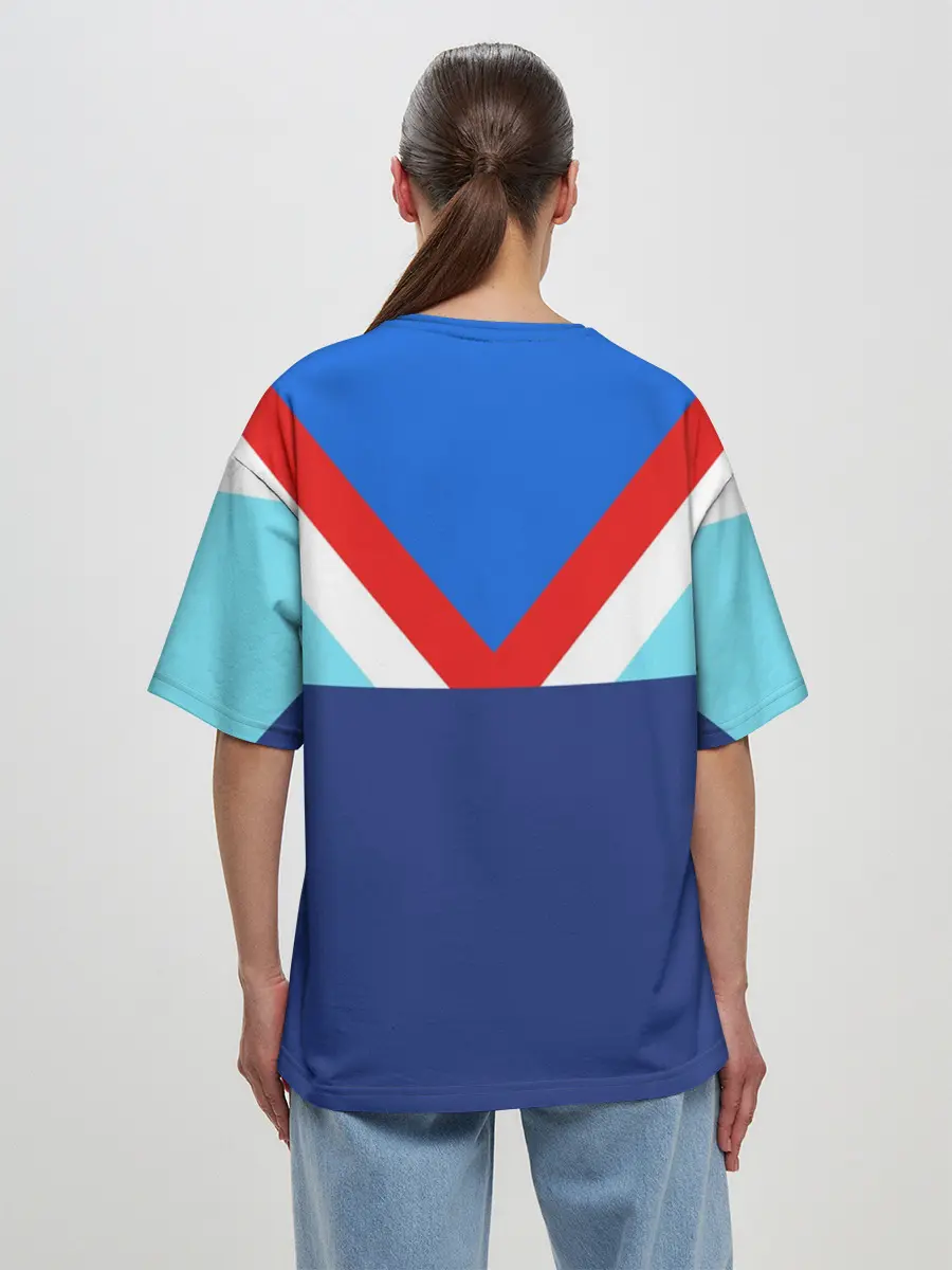 Женская футболка оверсайз / Стиль 90 х