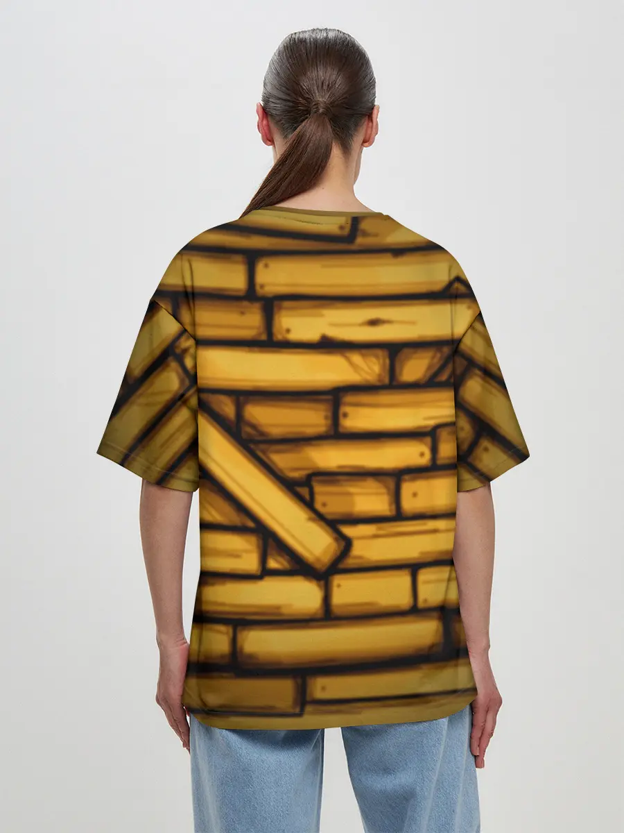 Женская футболка оверсайз / Bendy and the ink machine