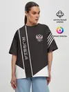 Женская футболка оверсайз / Russia