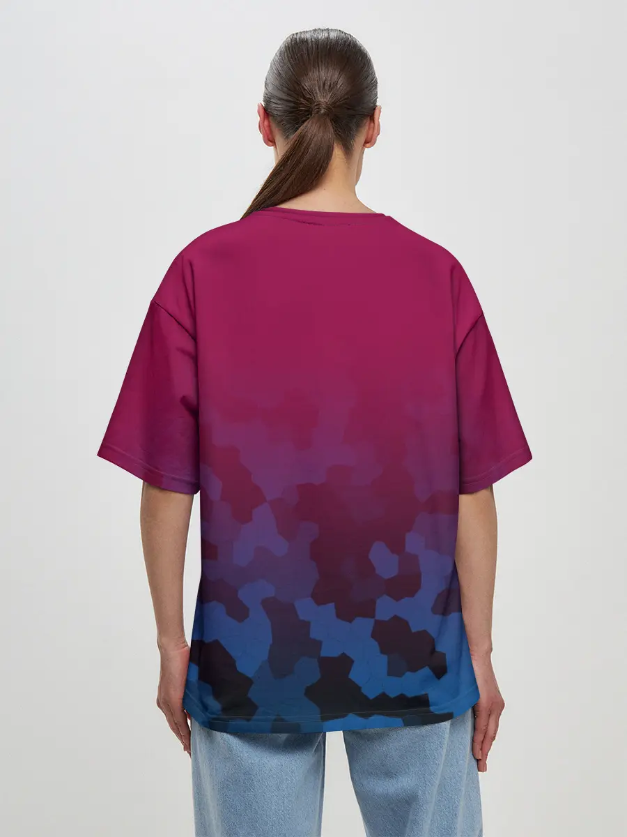 Женская футболка оверсайз / FC BARCA SPORT