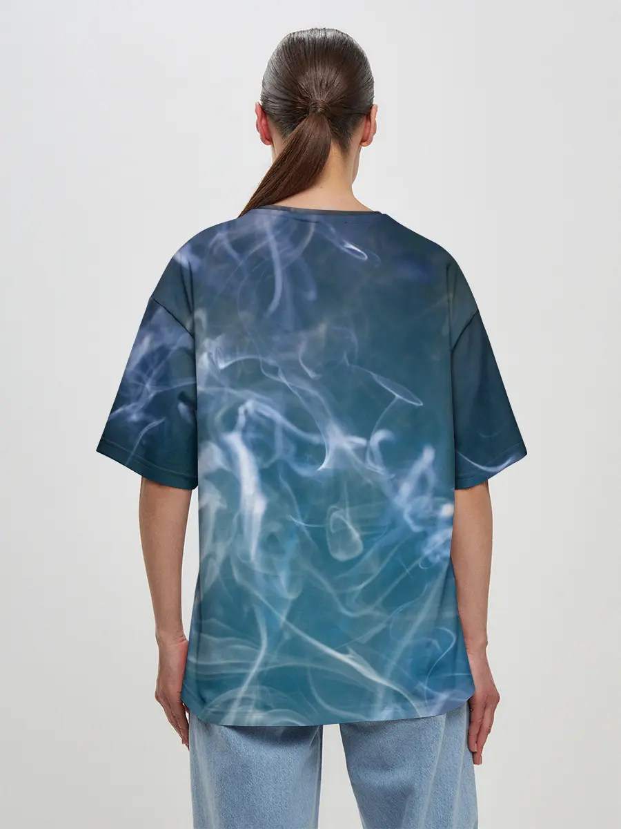 Женская футболка оверсайз / Луна