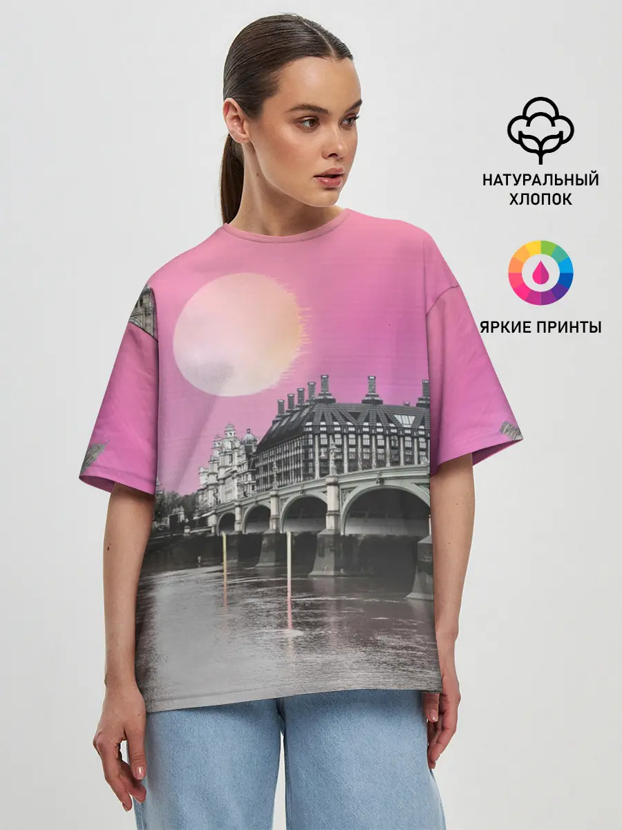 Женская футболка оверсайз / UK