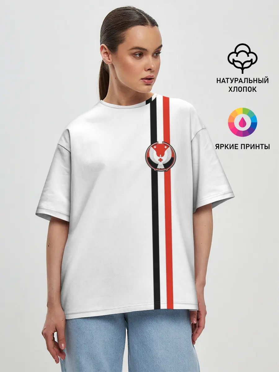 Женская футболка оверсайз / Удмуртская республика