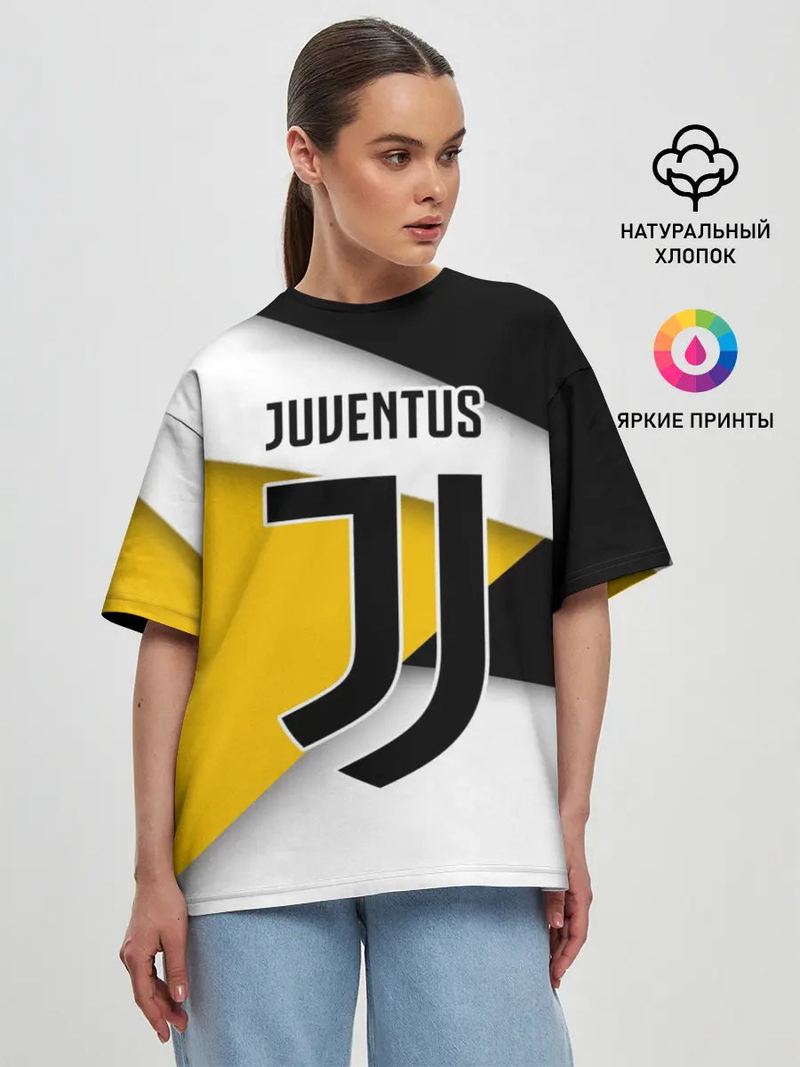 Женская футболка оверсайз / Ювентус формы
