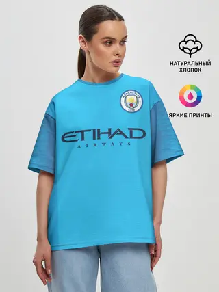 Женская футболка оверсайз / Man. City 18-19