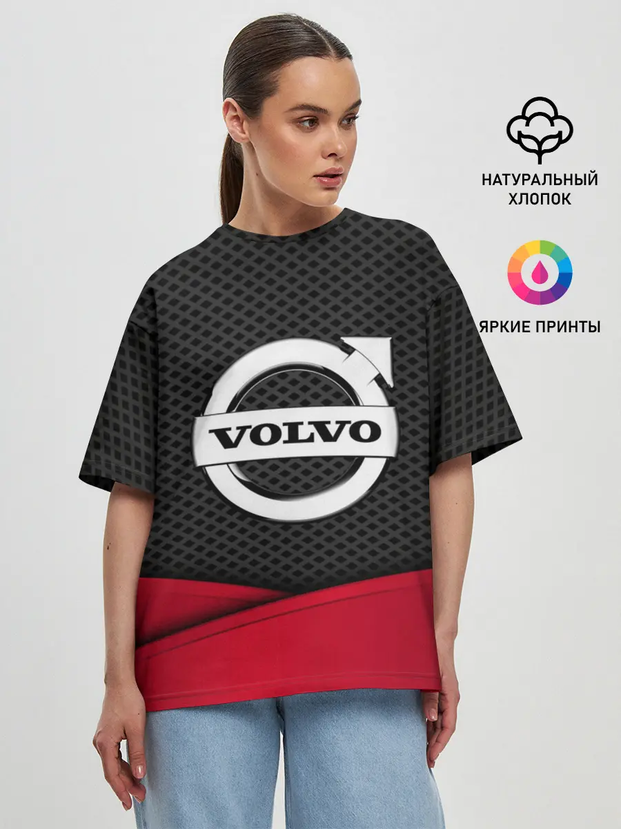 Женская футболка оверсайз / VOLVO