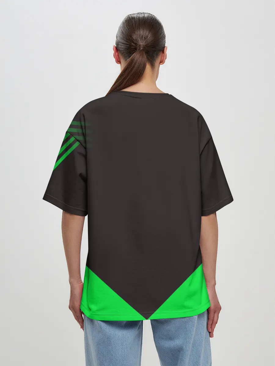 Женская футболка оверсайз / Bicyclist